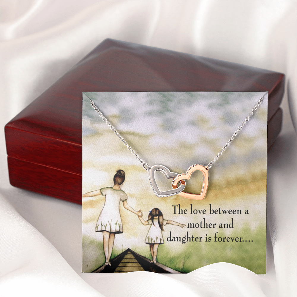 To My Daughter Mother Daughter Eternal Love Inseparable Necklace-Express Your Love Gifts