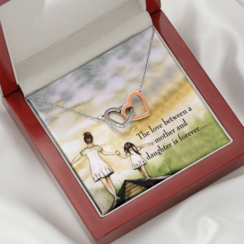 To My Daughter Mother Daughter Eternal Love Inseparable Necklace-Express Your Love Gifts