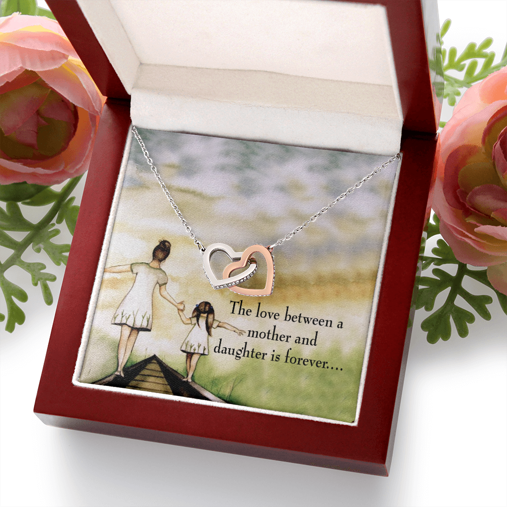 To My Daughter Mother Daughter Eternal Love Inseparable Necklace-Express Your Love Gifts
