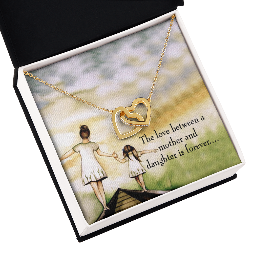 To My Daughter Mother Daughter Eternal Love Inseparable Necklace-Express Your Love Gifts