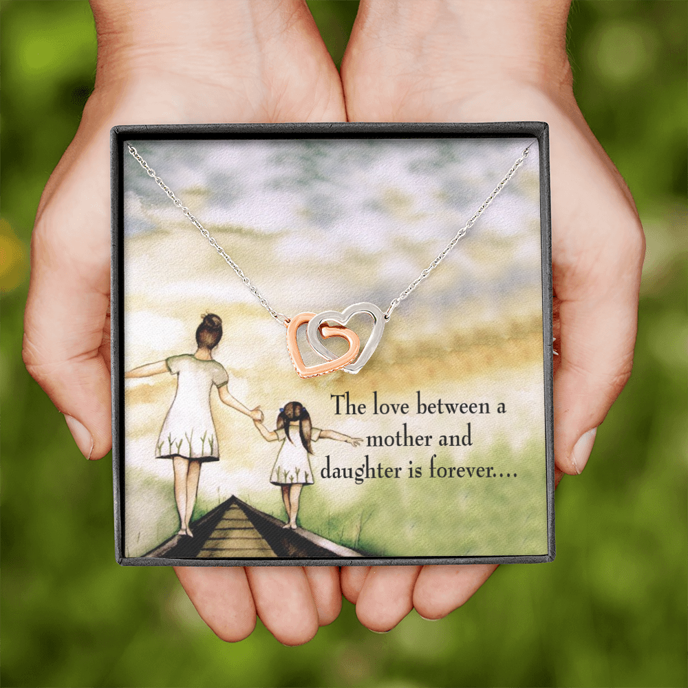 To My Daughter Mother Daughter Eternal Love Inseparable Necklace-Express Your Love Gifts