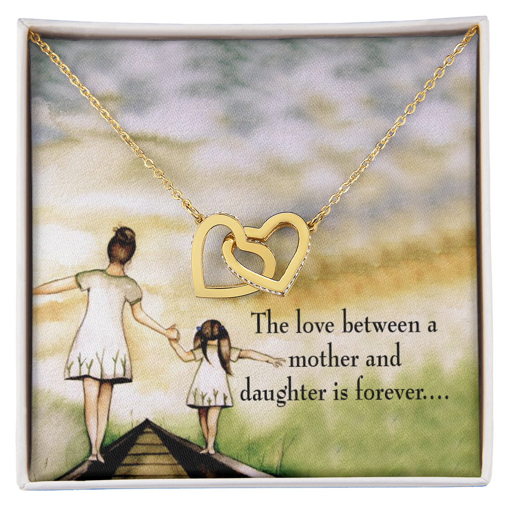 To My Daughter Mother Daughter Eternal Love Inseparable Necklace-Express Your Love Gifts