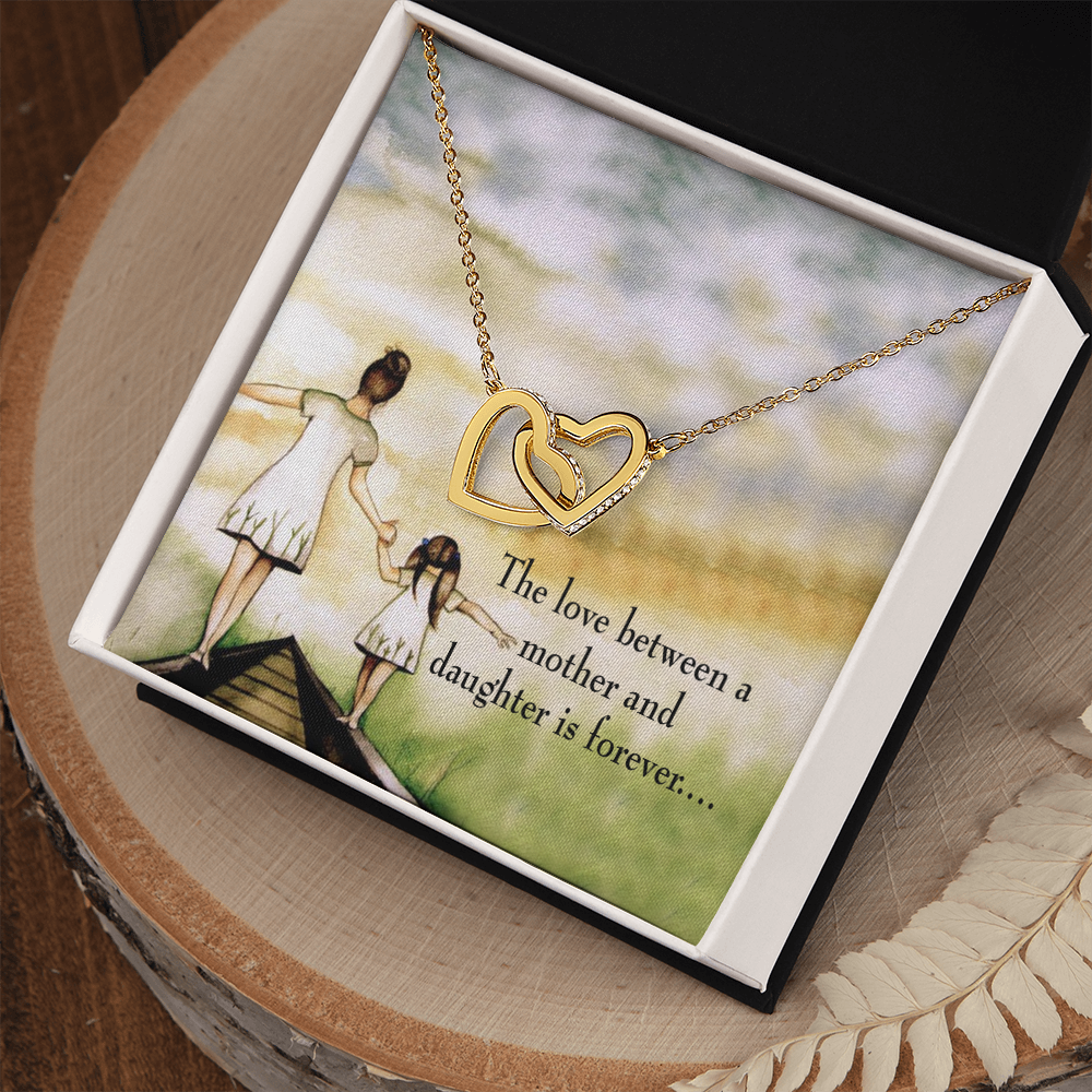 To My Daughter Mother Daughter Eternal Love Inseparable Necklace-Express Your Love Gifts
