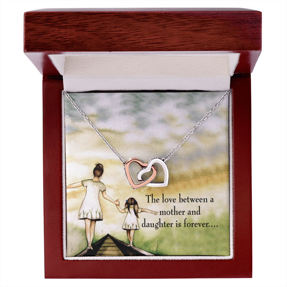 To My Daughter Mother Daughter Eternal Love Inseparable Necklace-Express Your Love Gifts