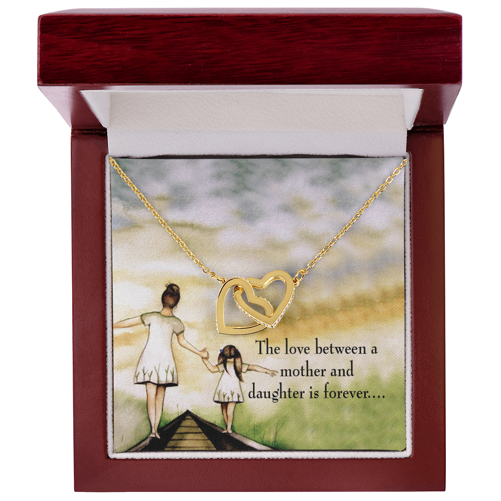 To My Daughter Mother Daughter Eternal Love Inseparable Necklace-Express Your Love Gifts