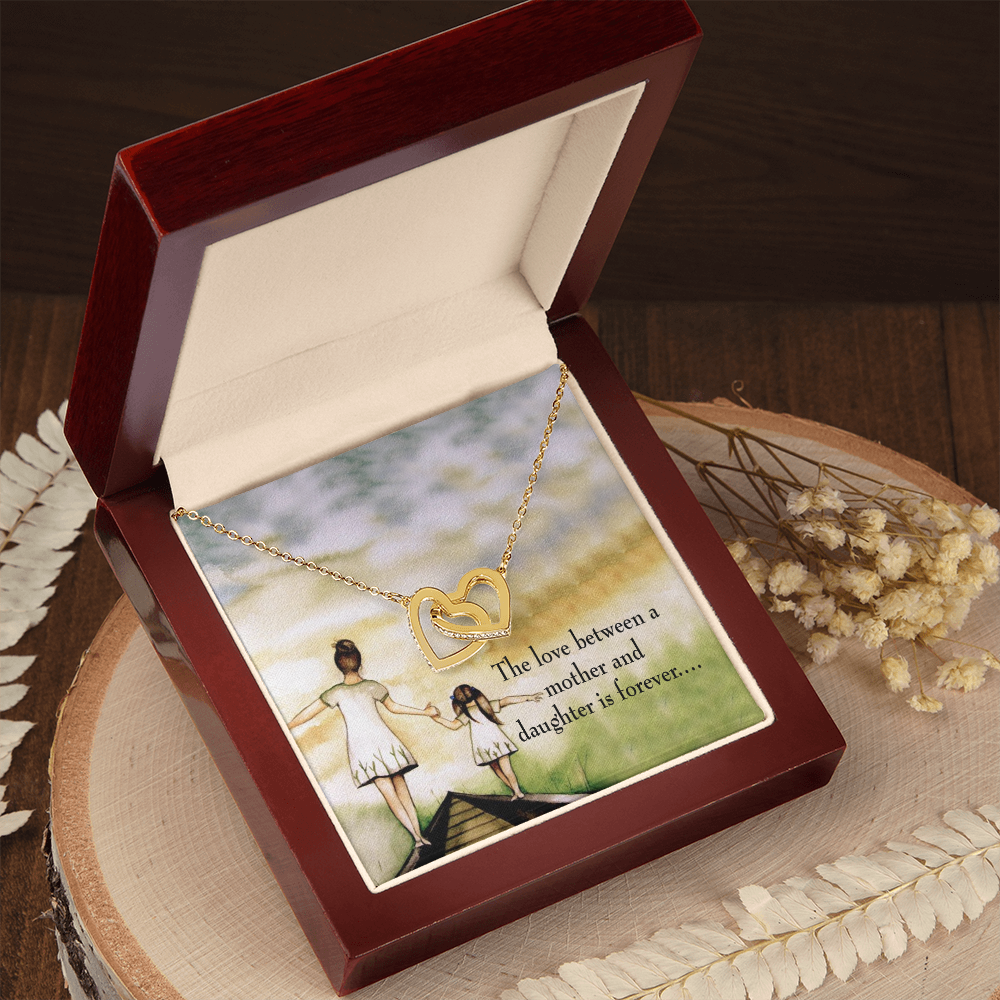 To My Daughter Mother Daughter Eternal Love Inseparable Necklace-Express Your Love Gifts