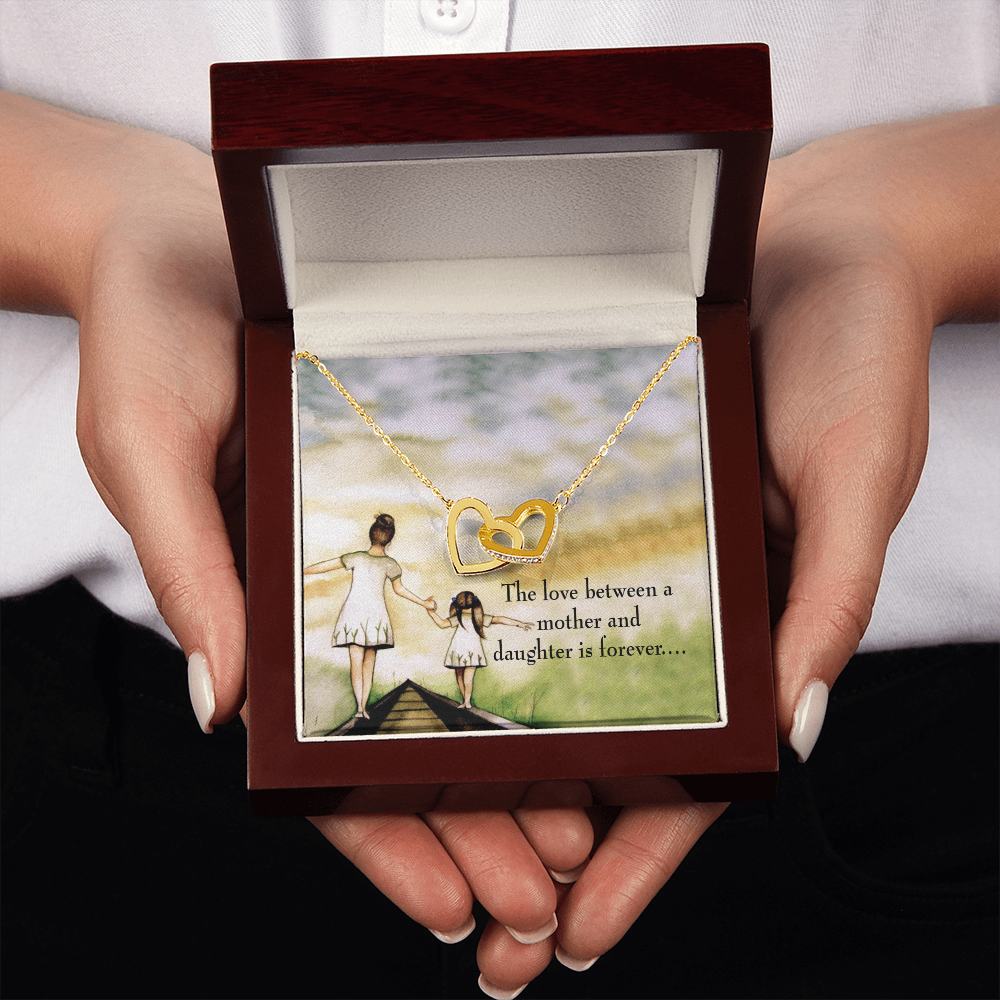 To My Daughter Mother Daughter Eternal Love Inseparable Necklace-Express Your Love Gifts