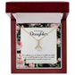 To My Daughter My Amazing Daughter Alluring Ribbon Necklace Message Card-Express Your Love Gifts