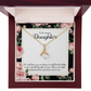 To My Daughter My Amazing Daughter Alluring Ribbon Necklace Message Card-Express Your Love Gifts