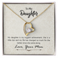 To My Daughter My Biggest Achievement Forever Necklace w Message Card-Express Your Love Gifts