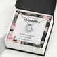 To My Daughter My Girl Friend and Daughter Forever Necklace w Message Card-Express Your Love Gifts
