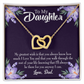 To My Daughter My Greatest Wish From Dad Inseparable Necklace-Express Your Love Gifts