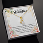 To My Daughter My Sweet Baby Girl Alluring Ribbon Necklace Message Card-Express Your Love Gifts