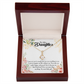 To My Daughter My Sweet Baby Girl Alluring Ribbon Necklace Message Card-Express Your Love Gifts