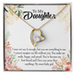 To My Daughter My Sweet Baby Girl Forever Necklace w Message Card-Express Your Love Gifts
