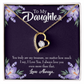 To My Daughter My Treasure Forever Necklace w Message Card-Express Your Love Gifts
