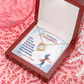 To My Daughter Near or Far Military Daughter From Dad Forever Necklace w Message Card-Express Your Love Gifts