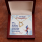 To My Daughter Near or Far Military Daughter From Dad Forever Necklace w Message Card-Express Your Love Gifts