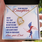 To My Daughter Near or Far Military Daughter From Dad Forever Necklace w Message Card-Express Your Love Gifts