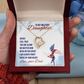 To My Daughter Near or Far Military Daughter From Dad Forever Necklace w Message Card-Express Your Love Gifts
