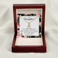 To My Daughter Never Forget From Dad Alluring Ribbon Necklace Message Card-Express Your Love Gifts