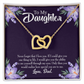 To My Daughter Never Forget From Dad Dark Inseparable Necklace-Express Your Love Gifts