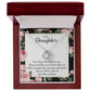 To My Daughter Never Forget From Dad Infinity Knot Necklace Message Card-Express Your Love Gifts