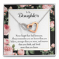To My Daughter Never Forget From Dad Inseparable Necklace-Express Your Love Gifts
