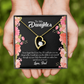 To My Daughter Never Forget I Love You From Dad Forever Necklace w Message Card-Express Your Love Gifts