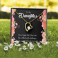 To My Daughter Never Forget That I Love You Forever Necklace w Message Card-Express Your Love Gifts