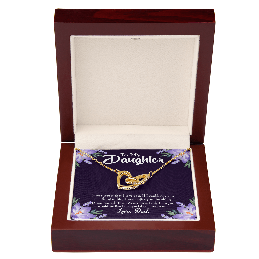 To My Daughter Never Forget That I Love You From Dad Inseparable Necklace-Express Your Love Gifts