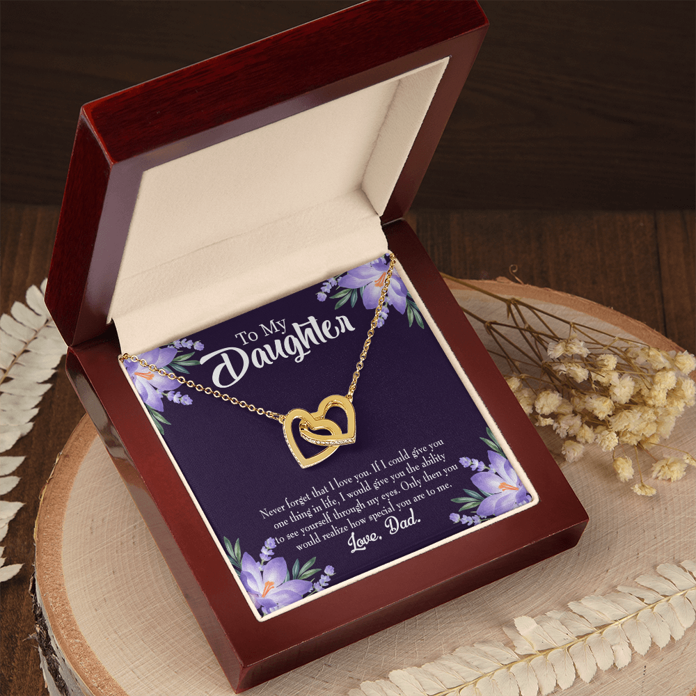 To My Daughter Never Forget That I Love You From Dad Inseparable Necklace-Express Your Love Gifts