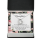 To My Daughter Never Forget That Loves You Forever Necklace w Message Card-Express Your Love Gifts
