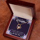 To My Daughter Never Outgrow my Heart From Dad Forever Necklace w Message Card-Express Your Love Gifts
