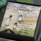 To My Daughter No Goodbyes From Mom Forever Necklace w Message Card-Express Your Love Gifts
