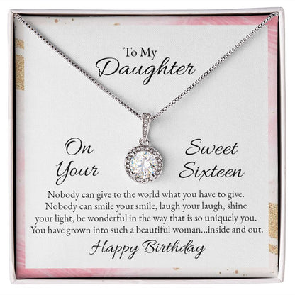 To My Daughter Nobody Can Give to The World Eternal Hope Necklace Message Card-Express Your Love Gifts