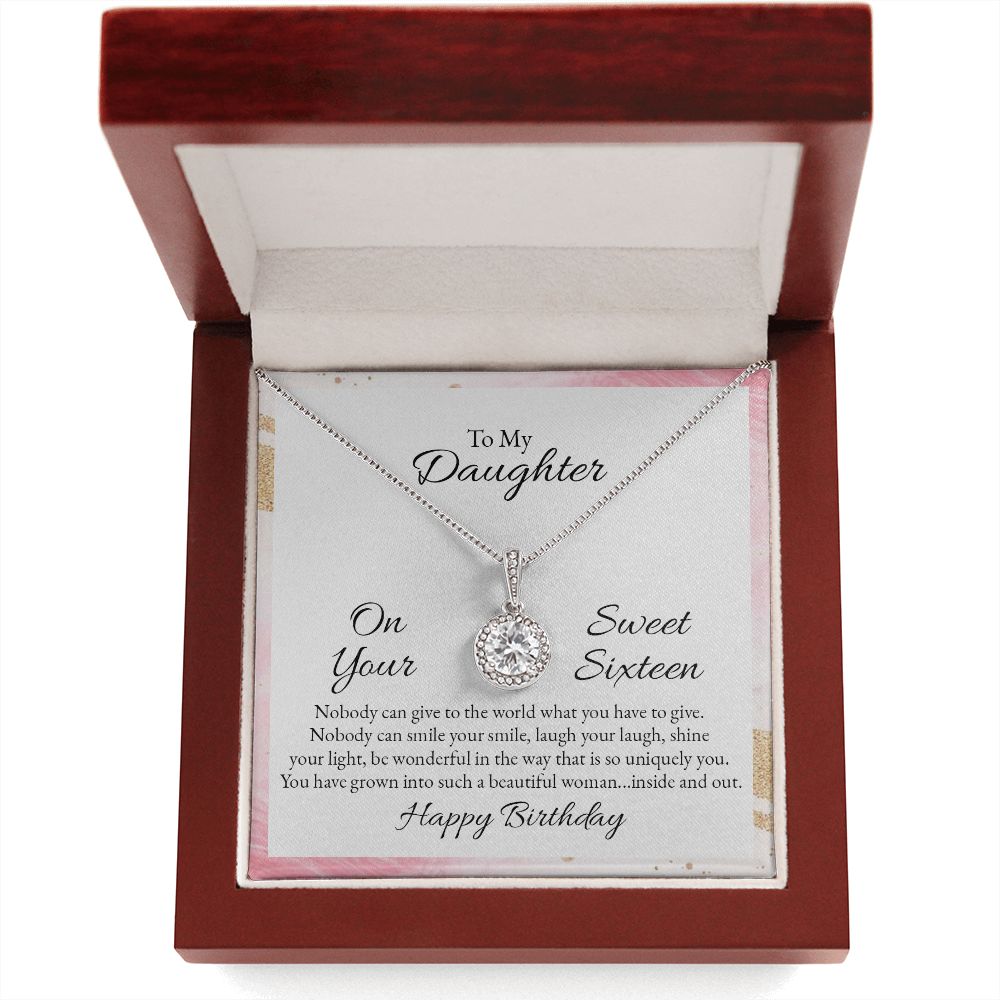 To My Daughter Nobody Can Give to The World Eternal Hope Necklace Message Card-Express Your Love Gifts