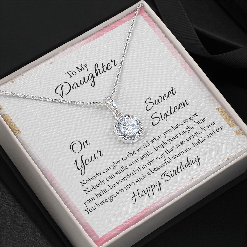 To My Daughter Nobody Can Give to The World Eternal Hope Necklace Message Card-Express Your Love Gifts