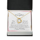 To My Daughter Nobody Can Give to the World Forever Necklace w Message Card-Express Your Love Gifts