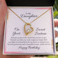 To My Daughter Nobody Can Give to the World Forever Necklace w Message Card-Express Your Love Gifts