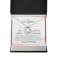 To My Daughter Nobody Can Give to the World Forever Necklace w Message Card-Express Your Love Gifts