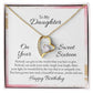 To My Daughter Nobody Can Give to the World Forever Necklace w Message Card-Express Your Love Gifts