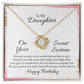 To My Daughter Nobody Can Give to the World Infinity Knot Necklace Message Card-Express Your Love Gifts