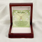 To My Daughter Nothing That Could Lessen My Love For You Alluring Ribbon Necklace Message Card-Express Your Love Gifts