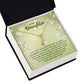 To My Daughter Nothing That Could Lessen My Love For You Alluring Ribbon Necklace Message Card-Express Your Love Gifts