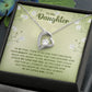 To My Daughter Nothing That Could Lessen My Love For You Forever Necklace w Message Card-Express Your Love Gifts