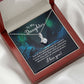 To My Daughter One of the Greatest Joys of a Parent Alluring Ribbon Necklace Message Card-Express Your Love Gifts