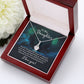 To My Daughter One of the Greatest Joys of a Parent Alluring Ribbon Necklace Message Card-Express Your Love Gifts