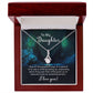 To My Daughter One of the Greatest Joys of a Parent Alluring Ribbon Necklace Message Card-Express Your Love Gifts