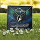 To My Daughter One of the Greatest Joys of a Parent Forever Necklace w Message Card-Express Your Love Gifts